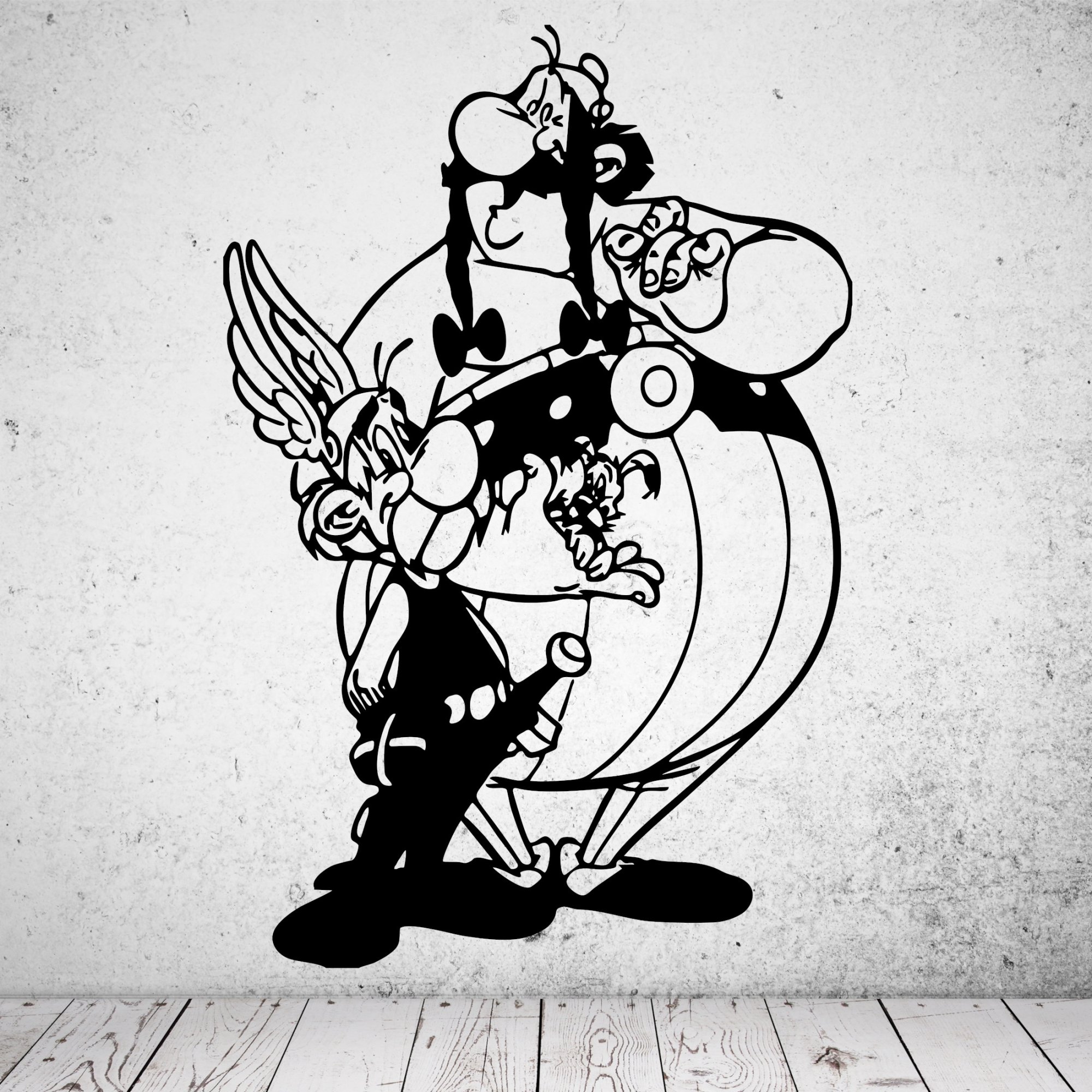 46228 Asterix und Obelix mit Idefix Wandsticker